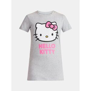 Hello Kitty Women's Maternity Graphic Tee with Short Sleeves, Size M(8-10)